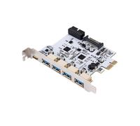 Tarjeta de Expansión PCI-e Tipo C USB 3.0. Controlador PCI Express PCI-e A USB 3.0. Adaptador de Tarjeta PCIE de 5 Puertos + 1 Puerto USB 3.1.