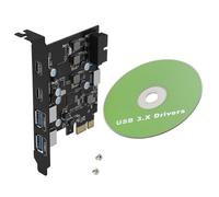 Tarjeta de expansión PCI Express a tipo C USB-A tipo E de 19 pines de alta velocidad con 6 puertos USB PCIe