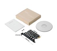Tarjeta de expansión PCI Express de 7 puertos PCI-E a USB 3.0 para PC de escritorio, concentrador interno para Windows 10/8/7 y otros sistemas