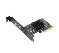 Tarjeta de Expansión PCIE 4X A USB 3.2 Gen 2, Tarjeta de Expansión de Llave Tipo E A de 20 Gbps, Chip de Control Principal ASM3242, Interfaz Tipo C del Panel Frontal para PC de