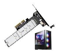 Tarjeta de expansión PCIe 5.0 - Módulo de interfaz compacto de 12,8 x 5,2 cm, placa de disipación de calor de aleación de aluminio, adaptador M.2 con transmisión de señal estable | Contro de