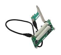 Tarjeta de expansión PCIe a doble ranura PCIe a tarjeta adaptadora USB3.0