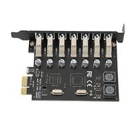Tarjeta de Expansión PCIe a USB 3.0, 7 Puertos Internos para PC | Controlador PCI Express, Adaptador Hub Interno, Conector Adicional
