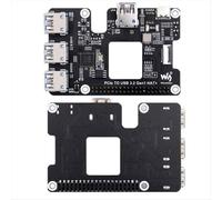 Tarjeta de expansión PCIe a USB 3.2 Gen1 HAT+ para 5 concentradores PCIe a USB 4 de alta velocidad, sin necesidad de controladores USB, Plug and Play