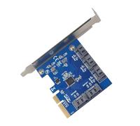 Tarjeta de expansión PCIE de 5 puertos a Sata3 de 6 Gbps, transferencia rápida para placas base, capacidades ampliadas de PC