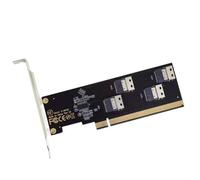 Tarjeta de expansión PCIE PCIE X16 a 2/4 puertos SFF-8654 4i 8i, tarjeta adaptadora de expansión, placa base dividida para solución de escritorio
