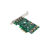Tarjeta de Expansión PCIe X4 ASM3142 de 10 Gbps USB 3.1 de 4 Puertos Tipo C. Tarjeta Adaptadora PCI-e A USB 3.1 Tipo C.