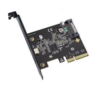 Tarjeta de expansión PCIe3.0x4 a USB 3.2 tipo C de alta velocidad, transferencia de datos de 20 Gbps, dispositivo de comunicación, tarjeta de expansión USB C