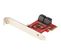 Tarjeta de Expansión StarTech PCIe 4 Puertos SATA III 6 Gbps ASM1164 Sin RAID Perfil Bajo/Completo