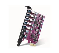 Tarjeta de expansión USB 3.0 de 7 puertos USB-A5X USB-C2X PCI Express USB, tarjeta de expansión, convertidor de concentrador para PC de escritorio.