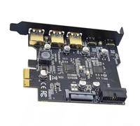 Tarjeta de expansión USB 3.2 Gen1 de 5 Gbps, 2 USB-C + 3 USB-A + cabecera de 19 pines para adición de puerto USB interno en computadoras de escritorio