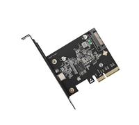 Tarjeta de expansión USB 3.2 Gen2x2 de alta velocidad con velocidad de transferencia de 20 Gbps PCIE4X a adaptador USB C para mejorar la eficiencia de los datos, velocidad de transferencia de datos