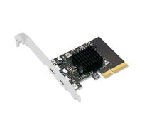 Tarjeta de expansión USB 3.2 PCIE3.0X2, puerto doble tipo C, 20 Gbps, transferencia rápida de datos para PC de escritorio
