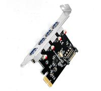 Tarjeta de expansión USB PCIE3.0 compacta con ancho de banda de 5 Gbps, suministro de energía estable, conexiones multidispositivo para PC, construye tarjeta de expansión USB