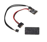 Tarjeta de extensión de concentrador USB 2.0 con Cable de alimentación SATA Chip FE1.1S Puertos duales de 9 Pines de Alta Velocidad para PC Panel Frontal Expansión USB Fuente de
