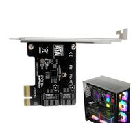 Tarjeta de extensión para controlador | Tarjeta de chasis, adaptadores con refrigeración y transferencia de datos para servidores y estaciones de trabajo, PCI de arquitectura de doble puerto