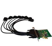 Tarjeta de extensión PCI-Express 1 X (PCIe) 8 x puertos serie RS232, conectores macho DB9 - Puerto COM - Interfaz RS232 - Chipset XR17 V358 - par Computer District