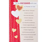 Tarjeta De Felicitaciσn Para Mi Esposo Con Amor Y Gracias A Dios - Religiosa Feliz San Valentνn