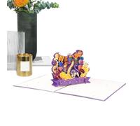 Tarjeta de felicitación Año de la Serpiente,Tarjeta de felicitación Año de la Serpiente,Tarjetas emergentes de año nuevo chino 2025 | Esculturas de papel de bendición hechas a mano, tarjeta de