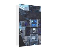 Tarjeta de felicitación Cabin Of The Future, 4 x 6 pulgadas, embalaje de sobre en forma de corazón, adecuado para todas las ocasiones.