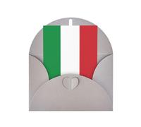Tarjeta de felicitación con diseño de bandera de Italia para el día de la madre, Navidad, papel perlado de 4 x 6 pulgadas con sobre para cumpleaños