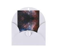 Tarjeta de felicitación con diseño de galaxia de la Vía Láctea del universo de Navidad, para el Día de la Madre, 10 x 15 cm, papel perlado con sobre, para cumpleaños