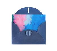 Tarjeta de felicitación con estampado de rapsodia a color, tarjetas de cumpleaños de papel perlado personalizadas para cumpleaños, bodas, invitaciones, nota de agradecimiento