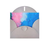 Tarjeta de felicitación con estampado de rapsodia a color, tarjetas de cumpleaños de papel perlado personalizadas para cumpleaños, bodas, invitaciones, nota de agradecimiento