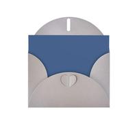 Tarjeta de felicitación con impresión azul y gris, tarjetas de cumpleaños de papel perlado personalizadas para cumpleaños, bodas, invitaciones, nota de agradecimiento
