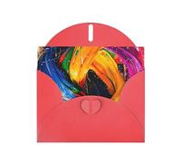 Tarjeta de felicitación con impresión de pintura al óleo, tarjetas de cumpleaños de papel perlado personalizadas para cumpleaños, bodas, invitaciones, nota de agradecimiento