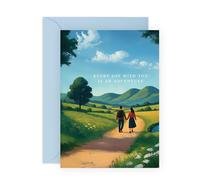 Tarjeta de felicitación de aniversario o amor, cada día con usted es una aventura, saludo romántico para pareja, novio, novia, marido, esposa, prometido, bebé, querida pareja, dulce mensaje con