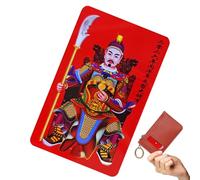 Tarjeta de felicitación de Año Nuevo Chino Año Nuevo,coleccionable de cobre, portátil como recuerdo | Tarjeta de protección espiritual de la suerte - Para la felicidad familiar y el éxito, adecuada