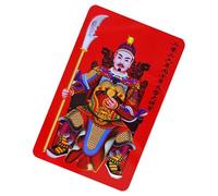 Tarjeta de felicitación de año nuevo chino | Coleccionable Latón Amuleto de la Suerte Recuerdo | Año Del Caballo Tarjeta de Bendición | Para la Suerte Éxito Decoración Del Hogar Celebración Y