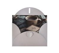 Tarjeta de felicitación de caja de madera con sobre gris, vacaciones, cumpleaños, bodas, aniversarios, escribir bendiciones únicas