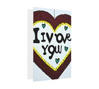 Tarjeta de felicitación de confesiones de amor, 4 x 6 pulgadas, embalaje de sobre en forma de corazón y adecuada para todas las ocasiones.