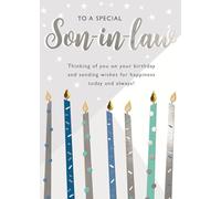 Tarjeta de felicitación de cumpleaños con texto en inglés «To A Special Son-in-Law» JT225