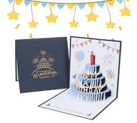 Tarjeta de felicitación de cumpleaños, tarjeta emergente 3D con música y luz, postal de felicitación, decoración de celebración para hermana, mujer, marido, niños, esposa, hija