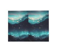 Tarjeta de felicitación de estrellas de ciencia ficción, 4 x 6 pulgadas, embalaje de sobre en forma de corazón y adecuada para todas las ocasiones.