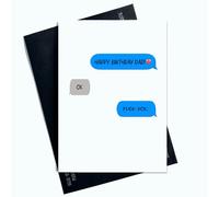 Tarjeta de felicitación de feliz cumpleaños para papá: divertida tarjeta de felicitación novedosa - perfecta para una buena risa en el día especial de papá divertida tarjeta de cumpleaños AP101