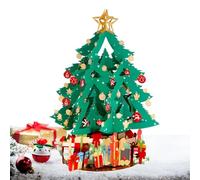 Tarjeta de felicitación de feliz Navidad, recuerdo navideño estable - Tarjeta de felicitación 3D con árbol de Navidad | para librería, mesilla de noche, mesa de comedor, padre, amigos, niños