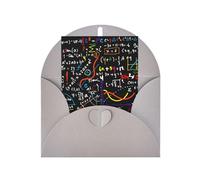 Tarjeta de felicitación de papel perlado con fórmula matemática para cumpleaños, Acción de Gracias, Navidad, Año Nuevo