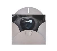 Tarjeta de felicitación de piedra de amor misterioso con sobre gris, vacaciones, cumpleaños, bodas, aniversarios, escribir bendiciones únicas