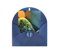 Tarjeta de felicitación de piedras de colores, 10,2 x 15,2 cm, embalaje de sobre en forma de corazón, ideal para todas las ocasiones.