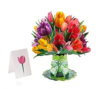 Tarjeta de felicitación de ramo de girasoles 3D, tarjeta de ramo con nota en blanco y sobre, con ramo de papel desmontable, regalo floral hecho a mano para cumpleaños, día de la madre, aniversario