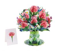 Tarjeta de felicitación de ramo de girasoles 3D, tarjeta de ramo con nota en blanco y sobre, con ramo de papel desmontable, regalo floral hecho a mano para cumpleaños, día de la madre, aniversario