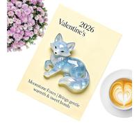 Tarjeta de felicitación de San Valentín,Figura de recuerdo de festividades de acrílico,Tarjeta de felicitación sentimental recuerdo | Adecuado para parejas de novia Celebración amorosa Fechado Fiesta