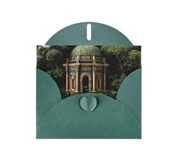 Tarjeta de felicitación de santuario secreto con sobre verde oscuro, vacaciones, cumpleaños, bodas, aniversarios, escribir bendiciones únicas