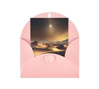 Tarjeta de felicitación del desierto del Sahara, de 10 x 15 cm con sobre, adecuada para cumpleaños, bodas y eventos de negocios.