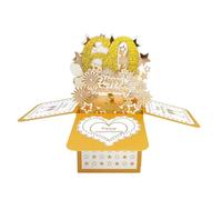 Tarjeta de felicitación desplegable de 60 años de aniversario de boda para él, gran regalo 3D de 60 años juntos para esposa, mejor idea de regalo de 60 años casados para él y parejas