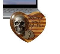 Tarjeta de felicitación , en forma de corazón con diseño de calavera, tarjeta de felicitación para mujeres, hombres, mujeres, niños, niñas, jóvenes, adolescentes, viajes, hogar, al aire